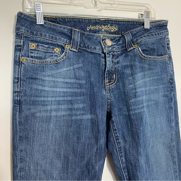 American Eagle outfitter women's wide leg  boyfriend jeans size 8long - Picture 4 of 12